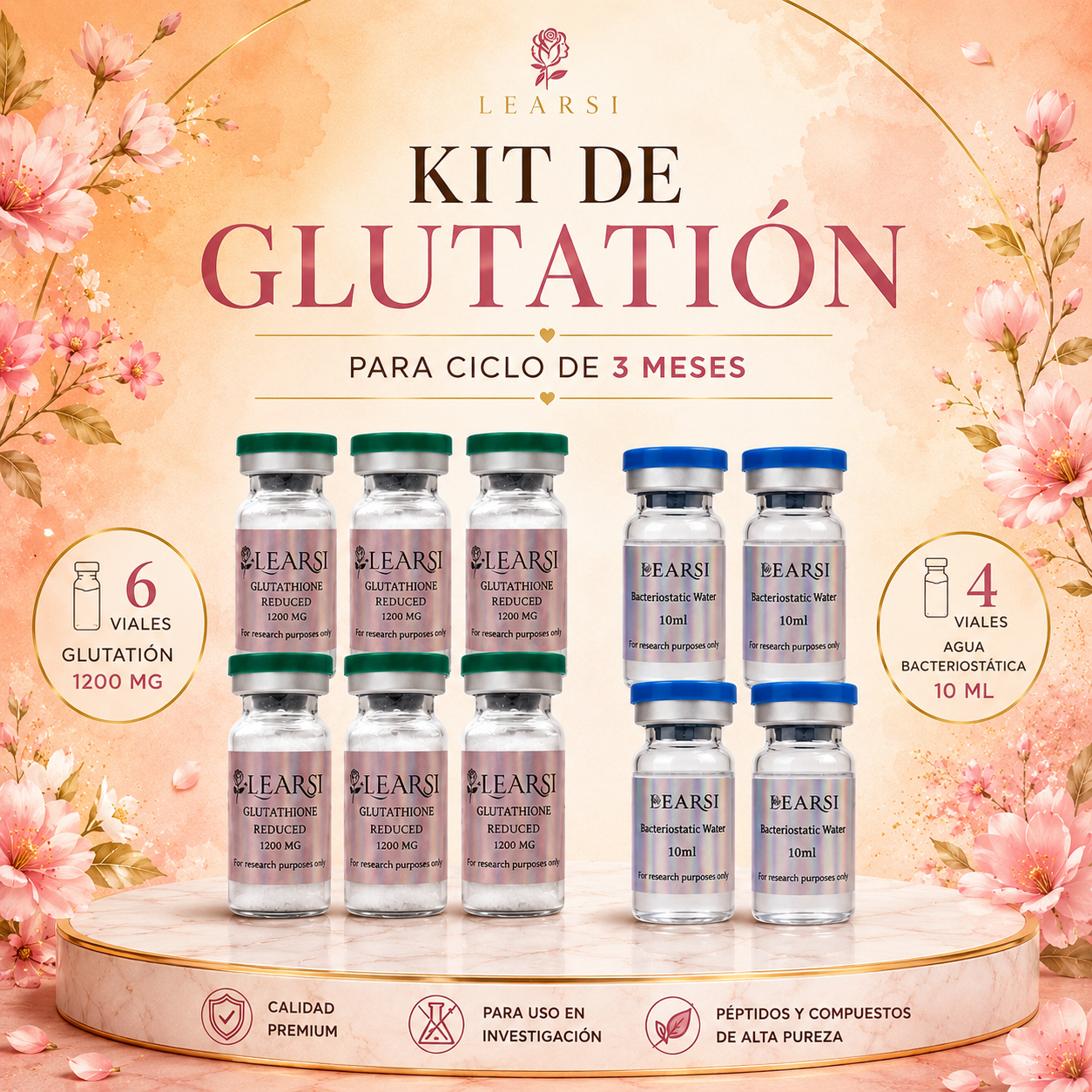 KIT GLUTHATIONE para ciclo de 12 semanas (3 months)