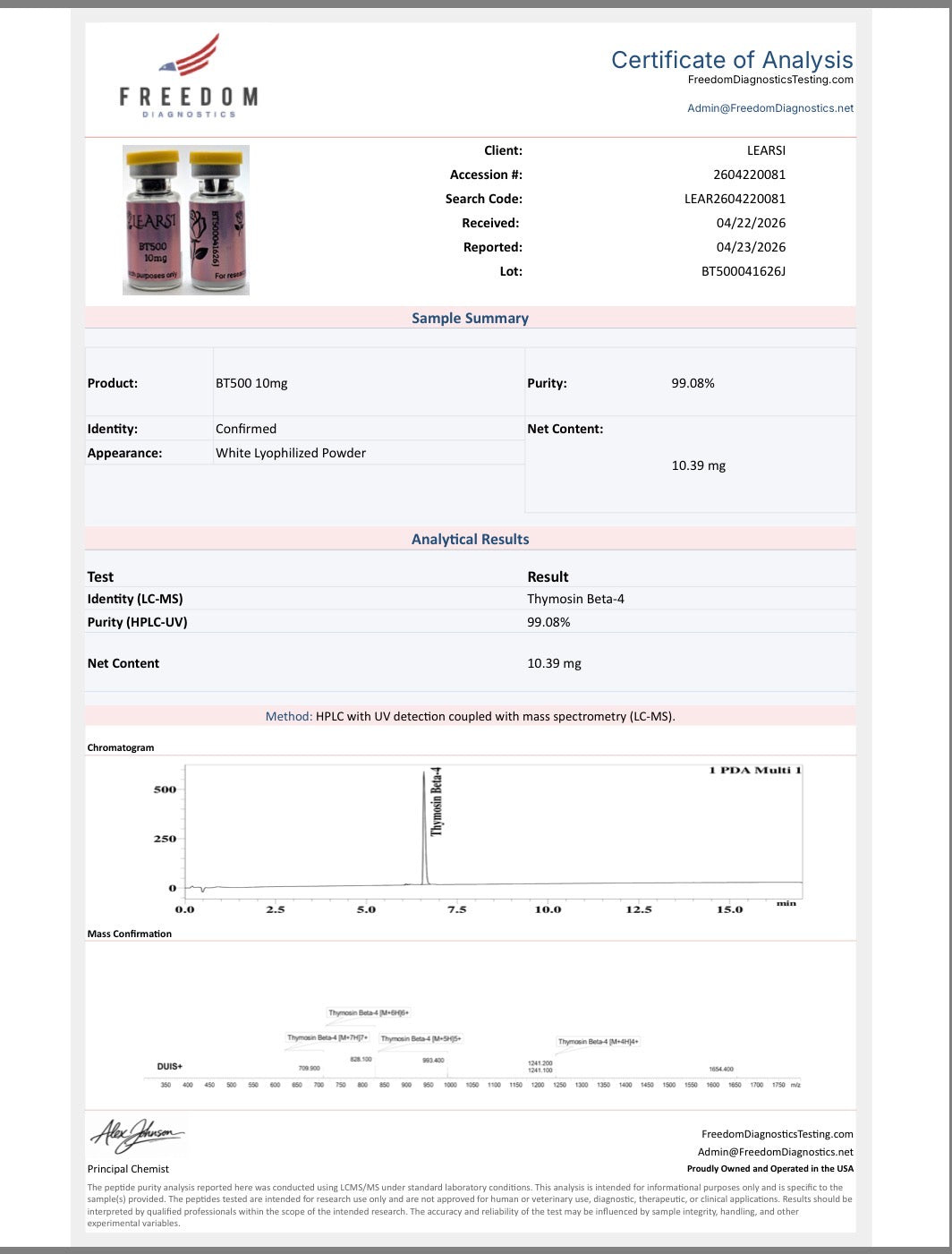 BT500 10 mg
