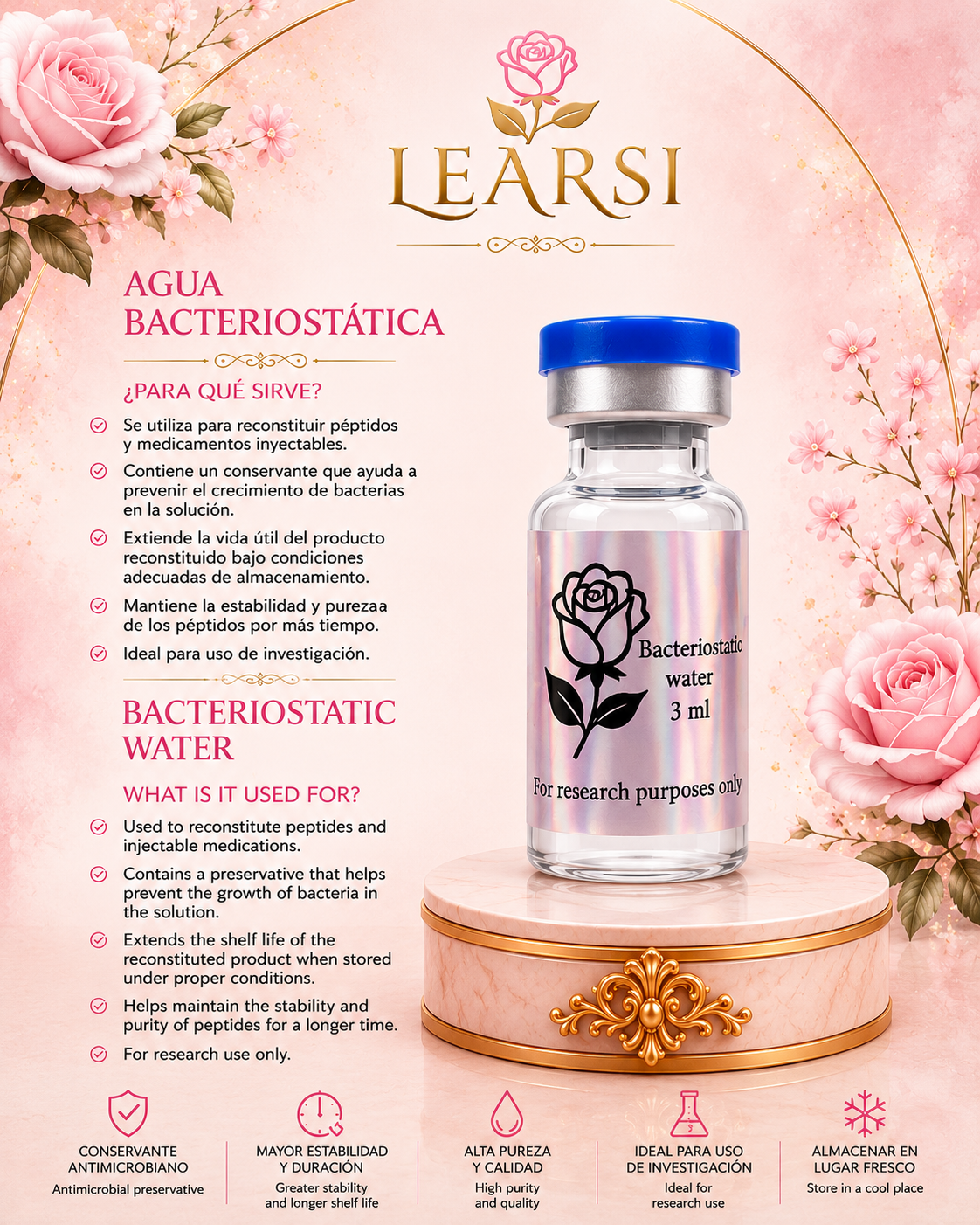 BAC water 3ml